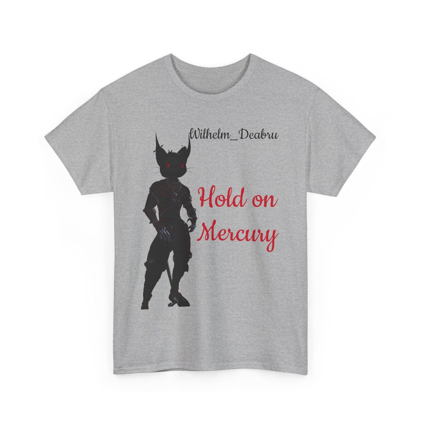 Unisex Heavy Cotton Tee - "Hold on Mercury" & "Cryo Phoenix" Graphic Tee for Fantasy Lovers