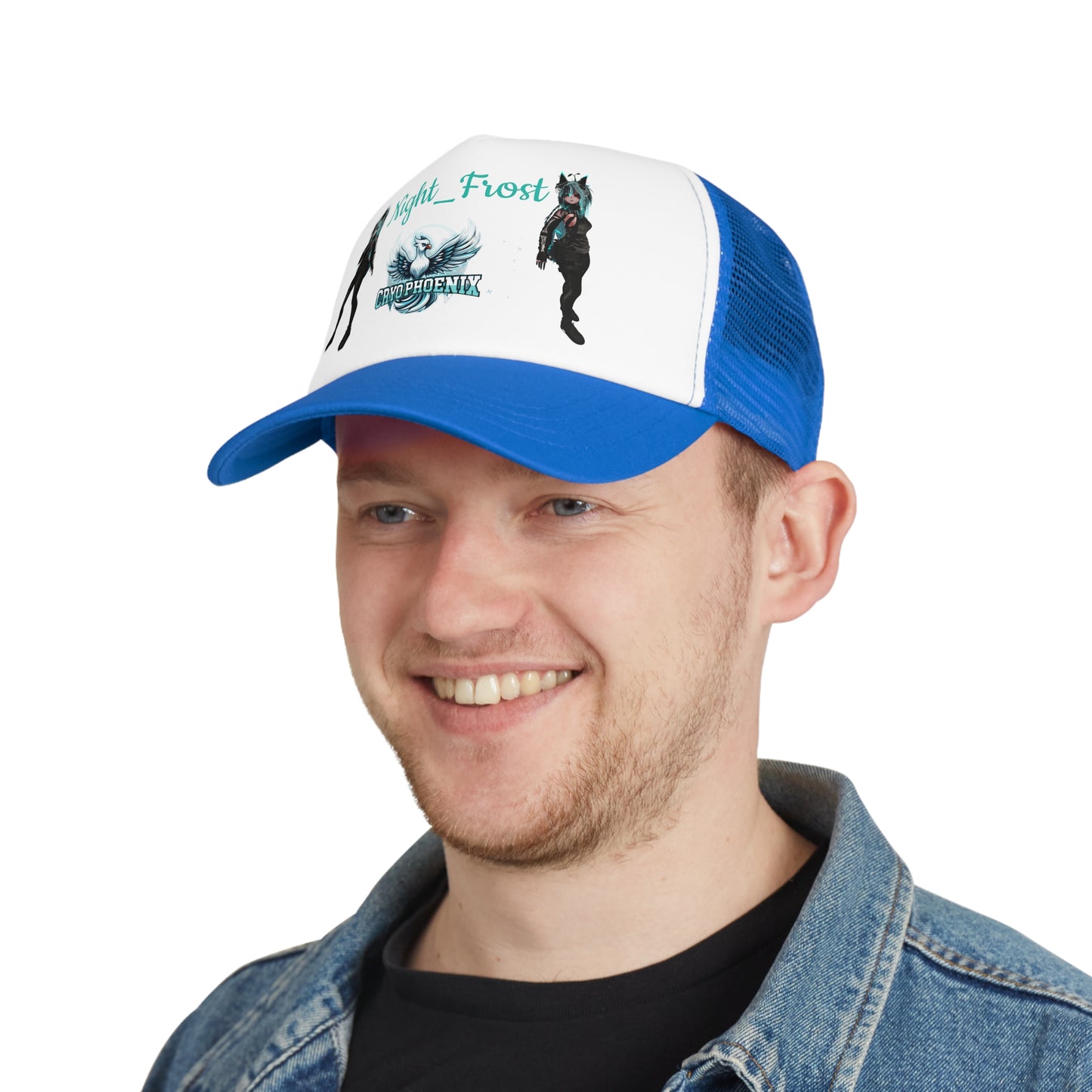 Night Frost Graphic Mesh Cap - Cool Casual Headwear for Fans