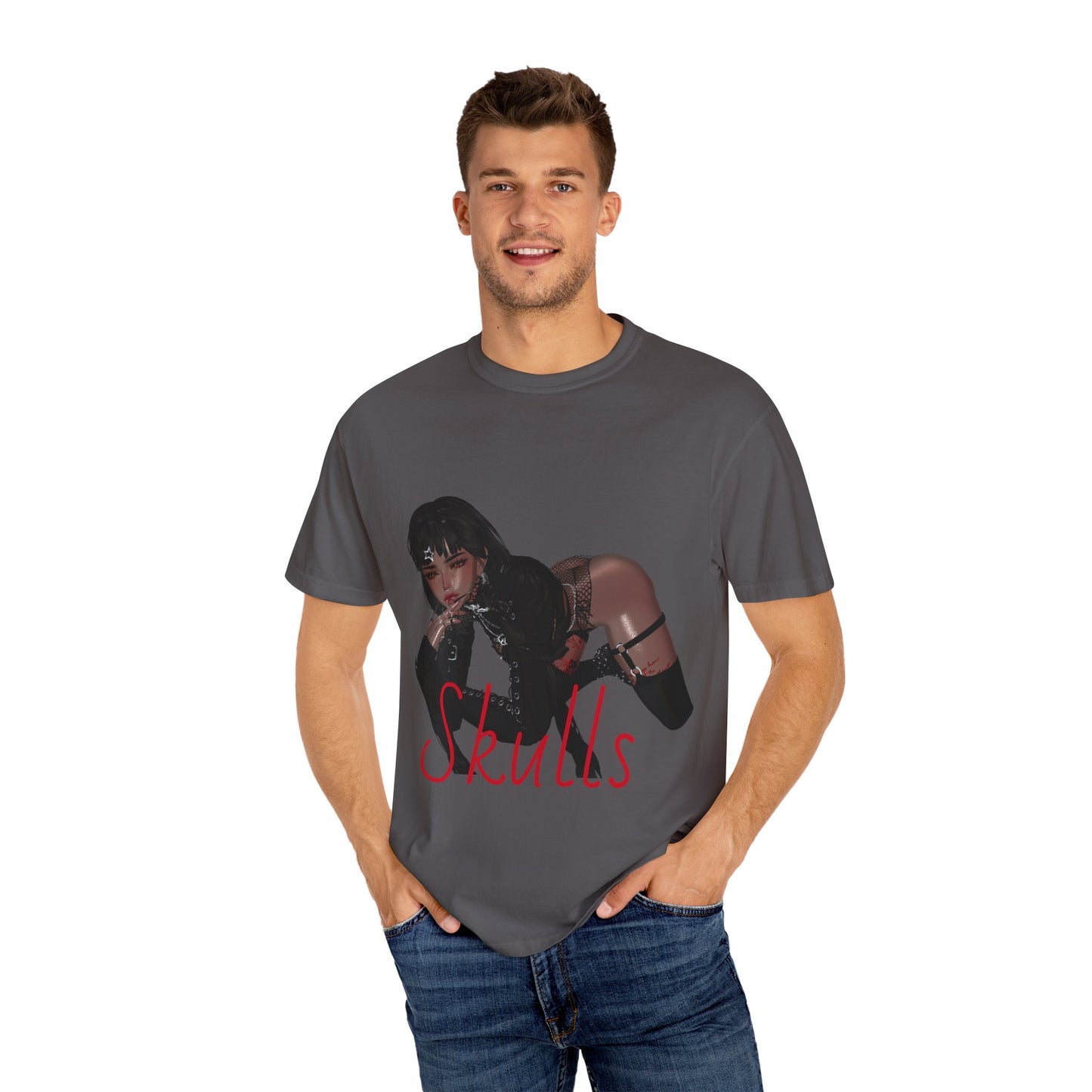 Copy of Edgy Graphic Tee - 'Skulls' with Bold Text for Alternative Fashion Lovers