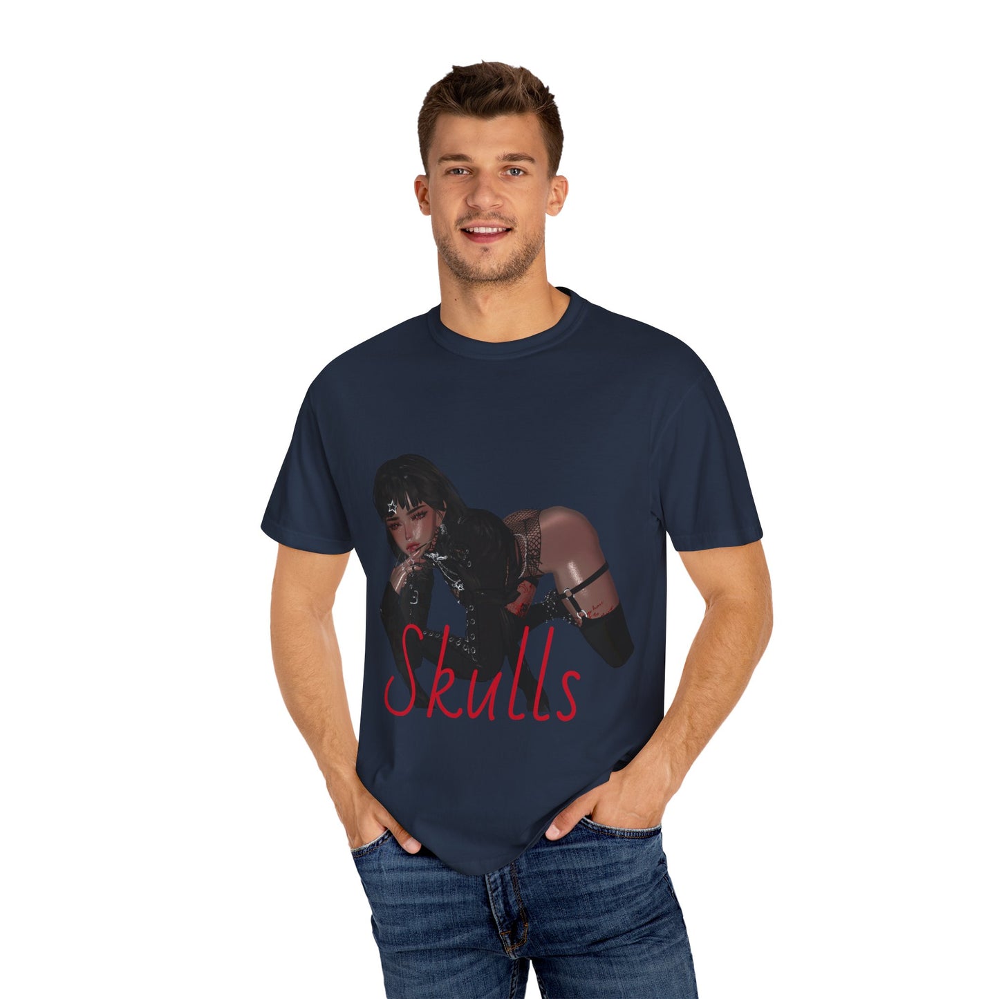 Copy of Edgy Graphic Tee - 'Skulls' with Bold Text for Alternative Fashion Lovers