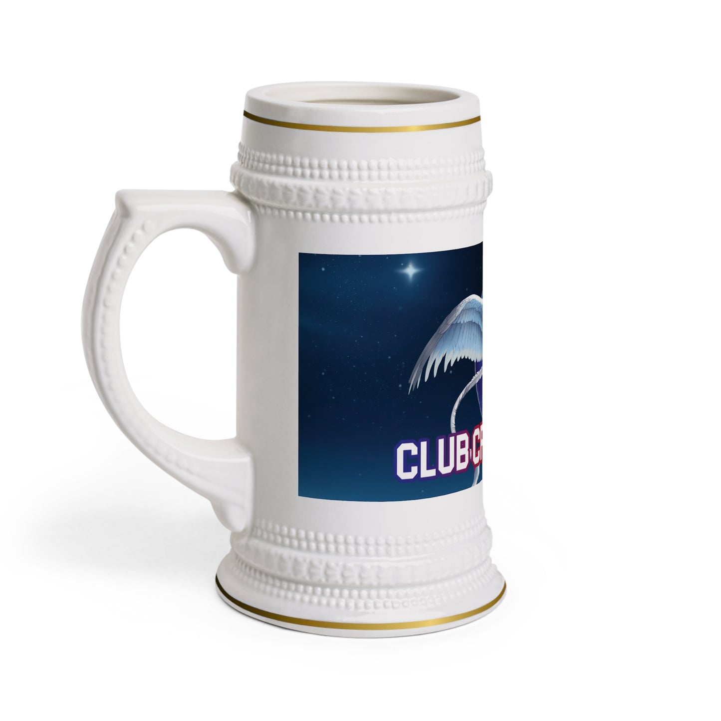 Club Cryo Phoenix Beer Stein Mug - Unique Fantasy Design for Party Lovers