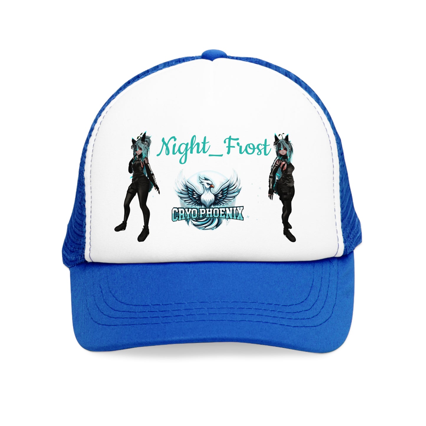 Night Frost Graphic Mesh Cap - Cool Casual Headwear for Fans