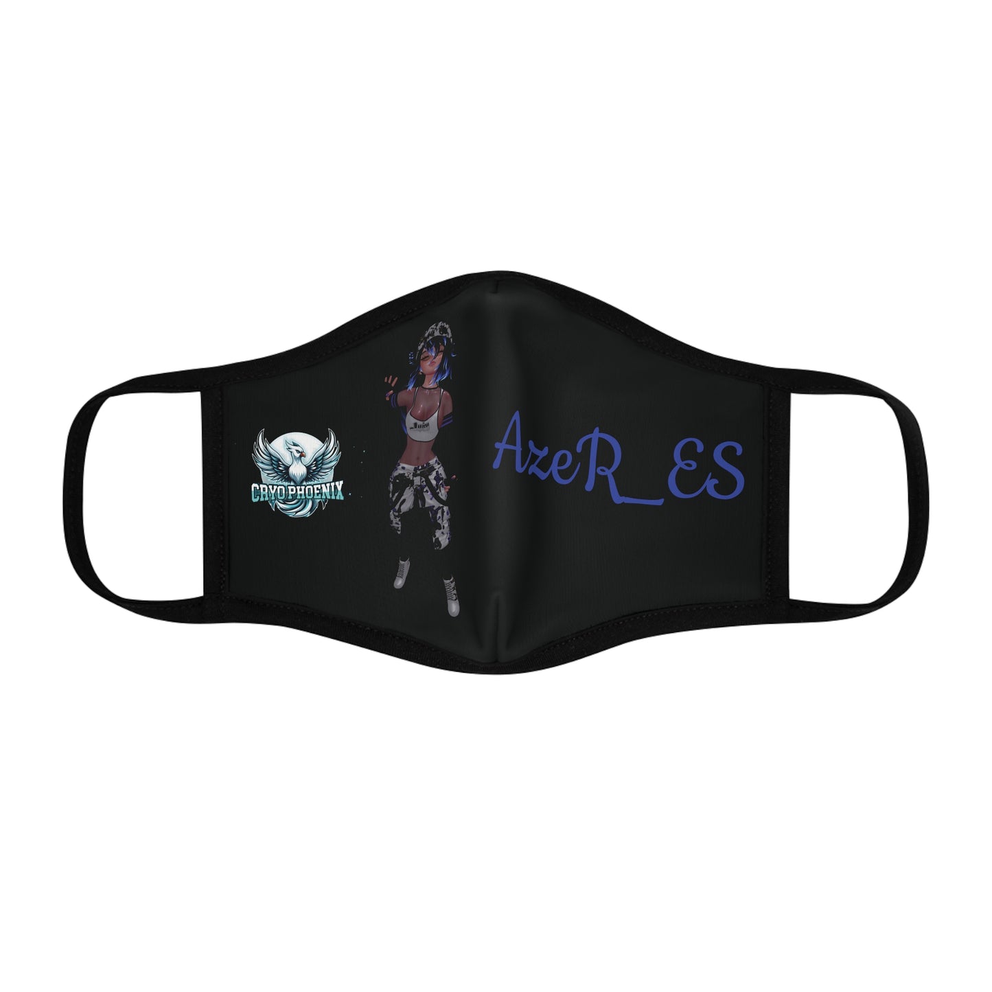 Custom Fitted Face Mask - Unique Graphic Design with 'AxeR_ES'