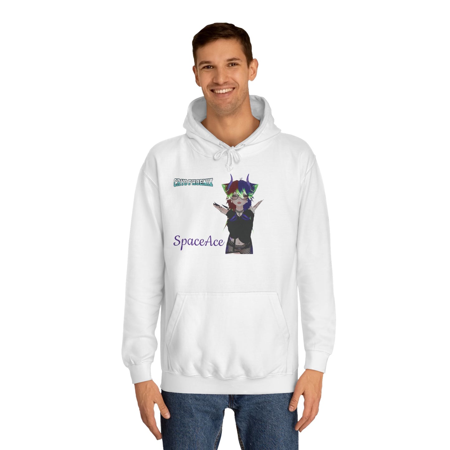 Unisex College Hoodie | SpaceAce & It's Taco Time Design