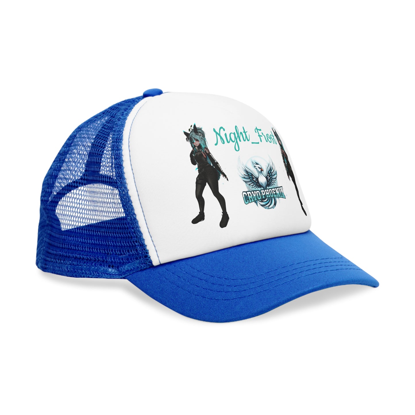 Night Frost Graphic Mesh Cap - Cool Casual Headwear for Fans