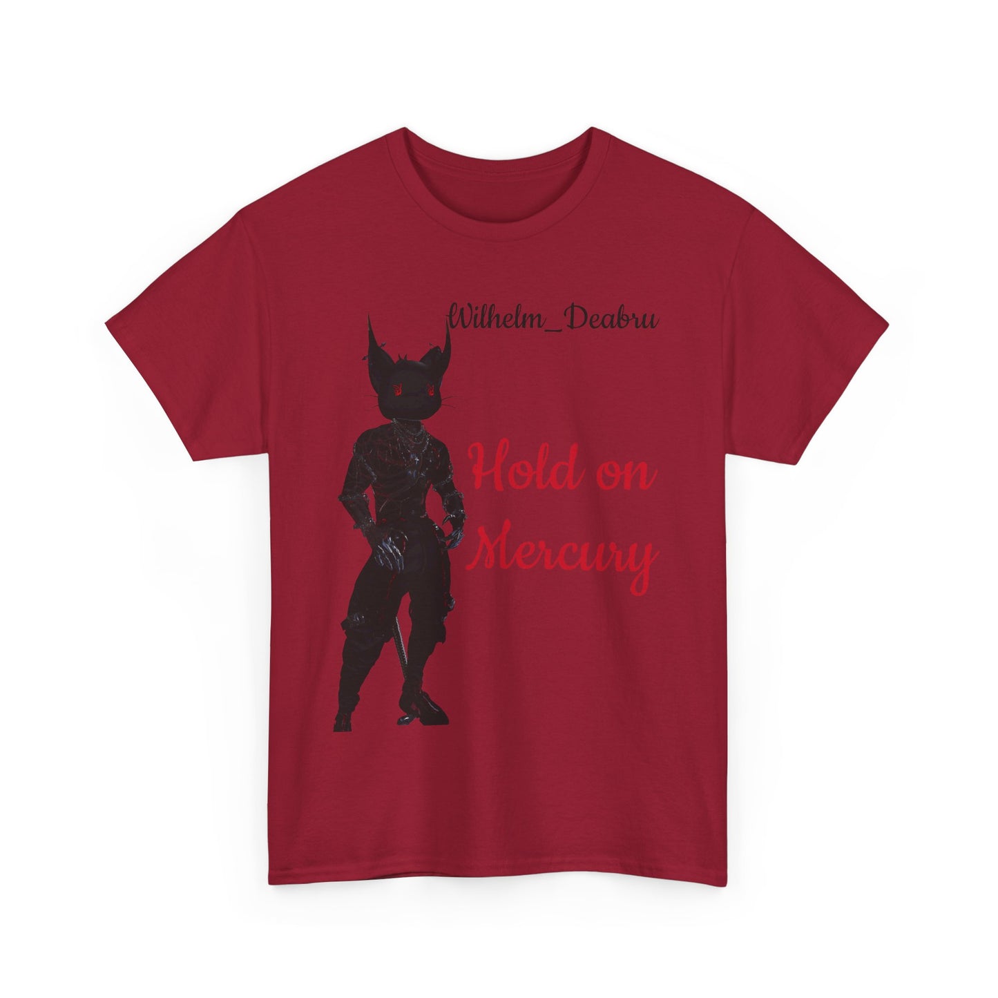 Unisex Heavy Cotton Tee - "Hold on Mercury" & "Cryo Phoenix" Graphic Tee for Fantasy Lovers