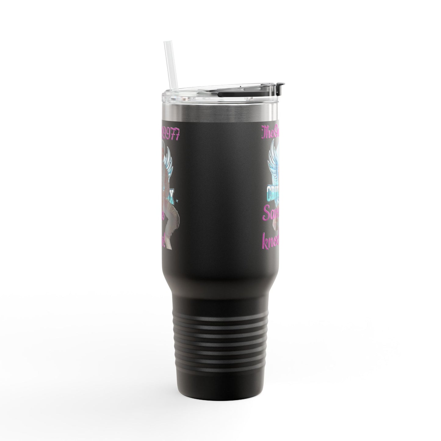 40oz Insulated Travel Mug - Save the Knockers Design - Perfect for Fitness Enthusiasts