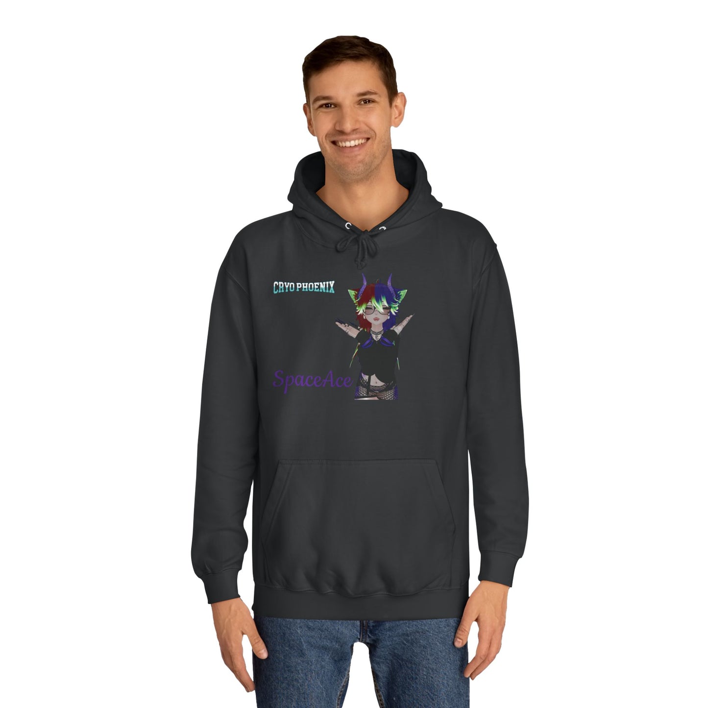 Unisex College Hoodie | SpaceAce & It's Taco Time Design