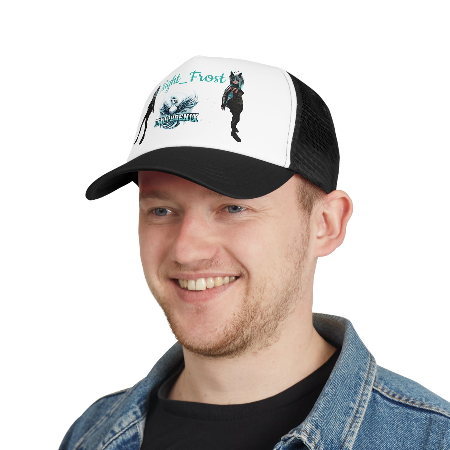 Night Frost Graphic Mesh Cap - Cool Casual Headwear for Fans
