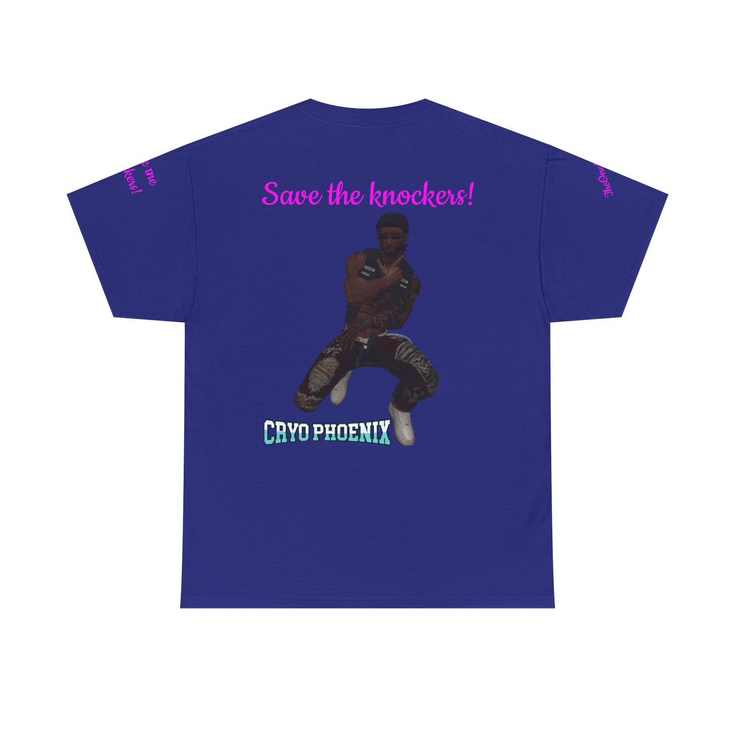 Retro Graphic Unisex Heavy Cotton Tee - Save the Knockers!