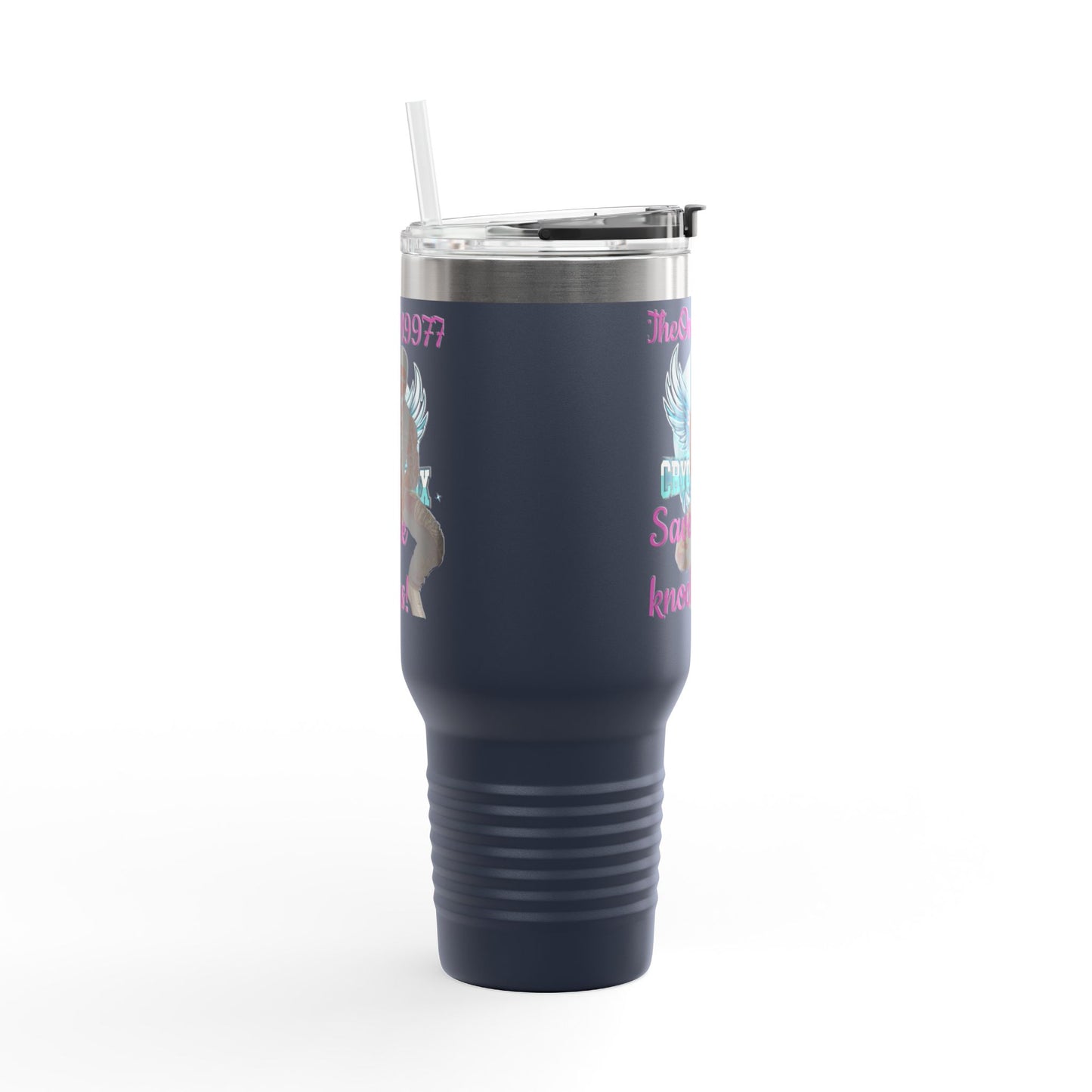 40oz Insulated Travel Mug - Save the Knockers Design - Perfect for Fitness Enthusiasts