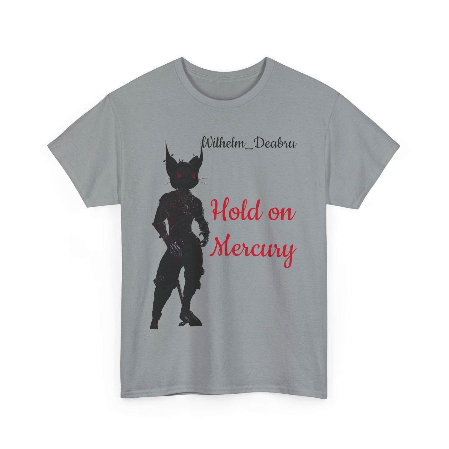 Unisex Heavy Cotton Tee - "Hold on Mercury" & "Cryo Phoenix" Graphic Tee for Fantasy Lovers