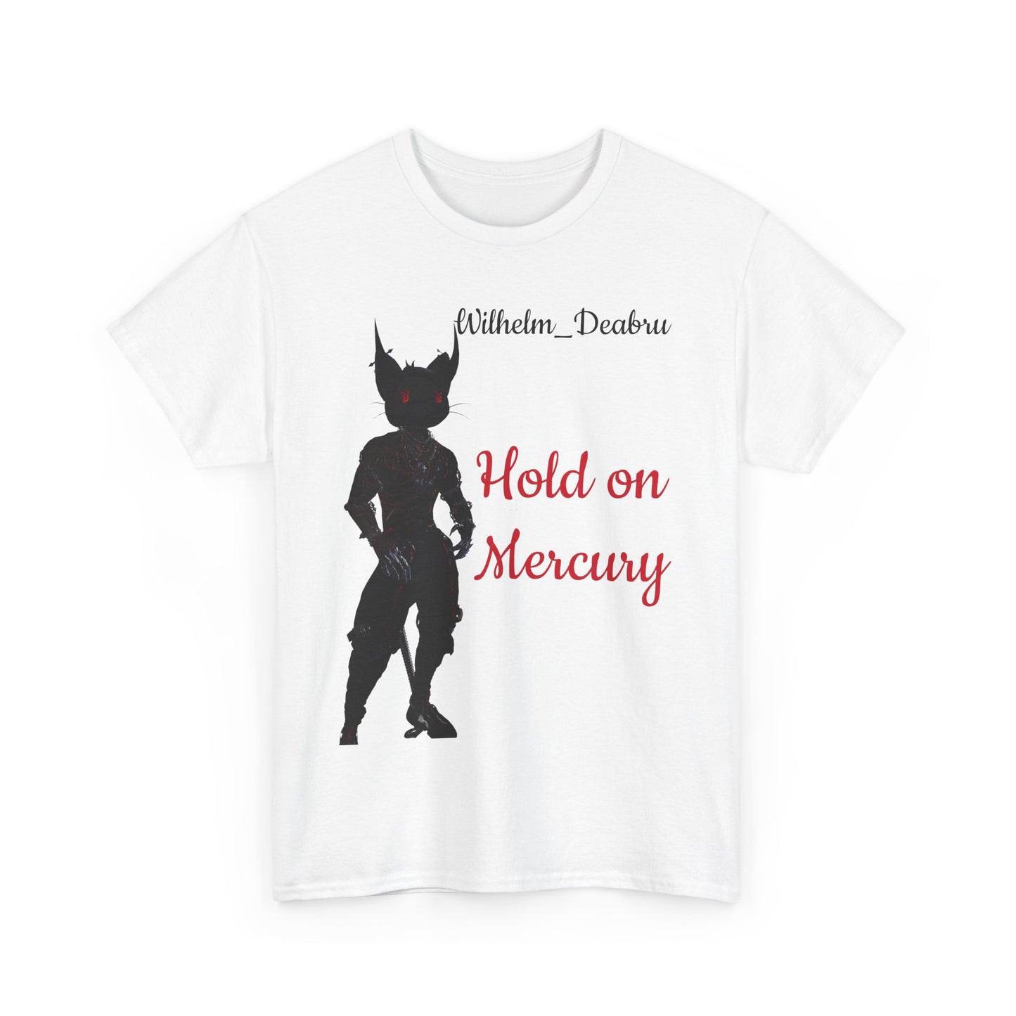 Unisex Heavy Cotton Tee - "Hold on Mercury" & "Cryo Phoenix" Graphic Tee for Fantasy Lovers
