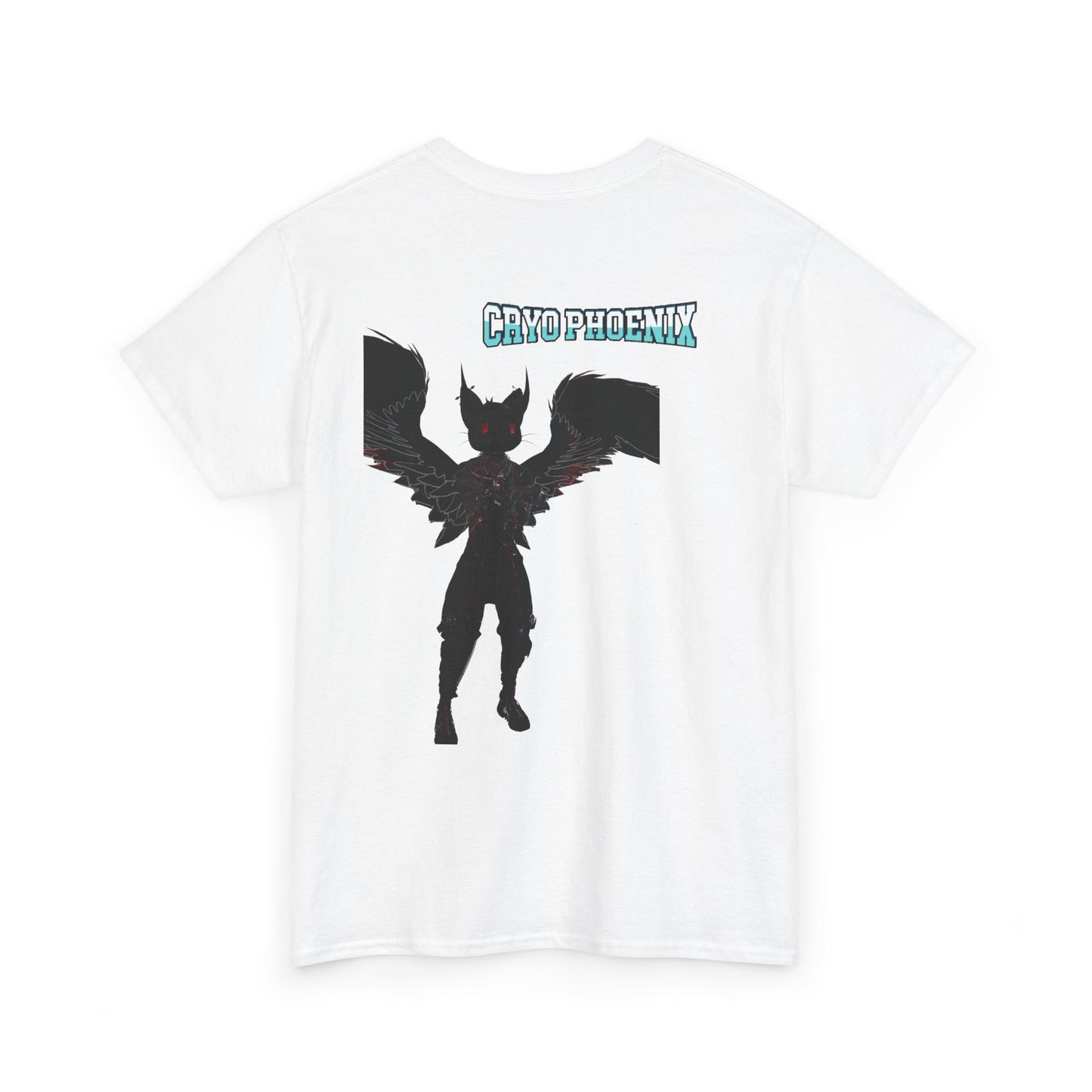 Unisex Heavy Cotton Tee - "Hold on Mercury" & "Cryo Phoenix" Graphic Tee for Fantasy Lovers