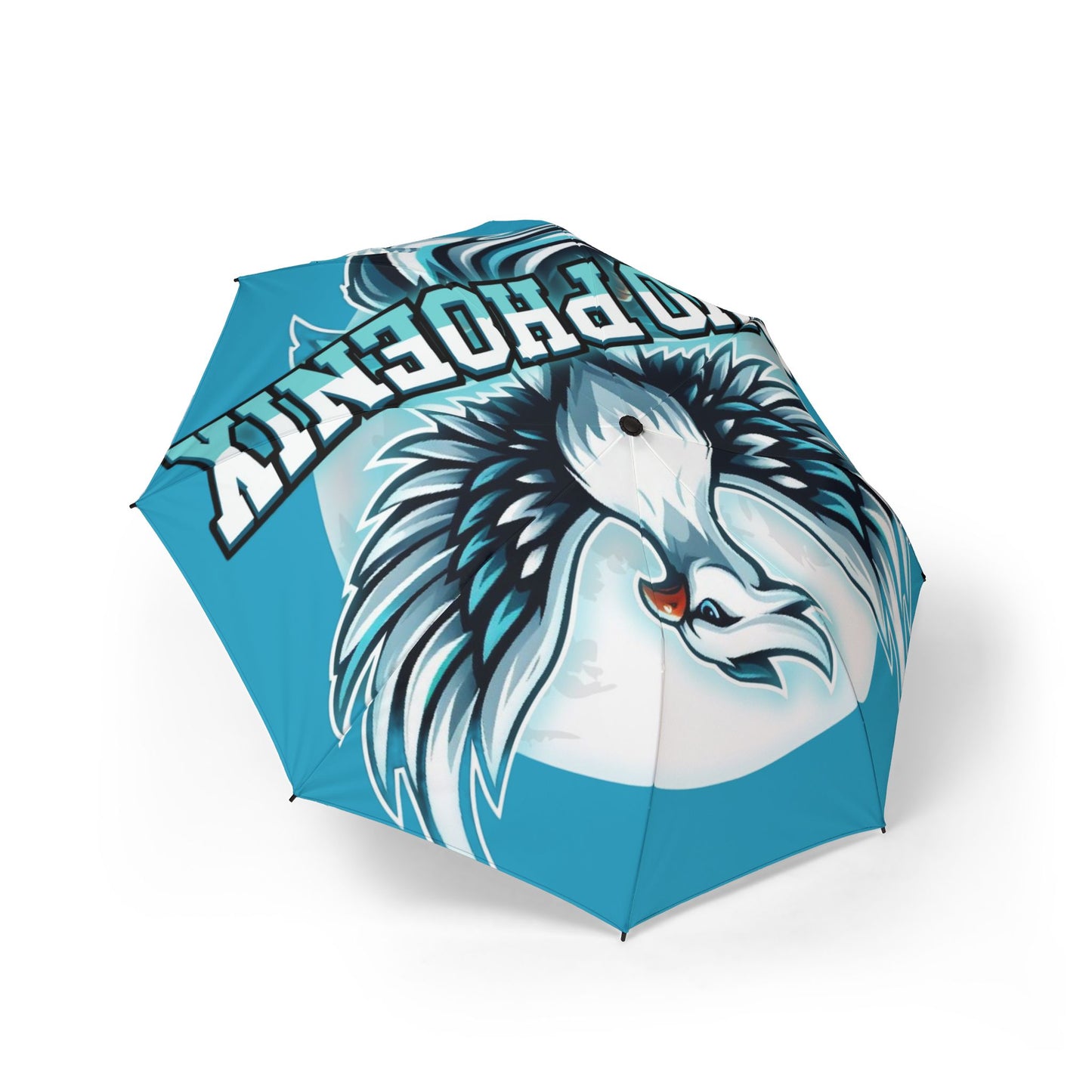 Phoenix Design Semi-Automatic Foldable Umbrella - Stylish Windproof Rain Gear