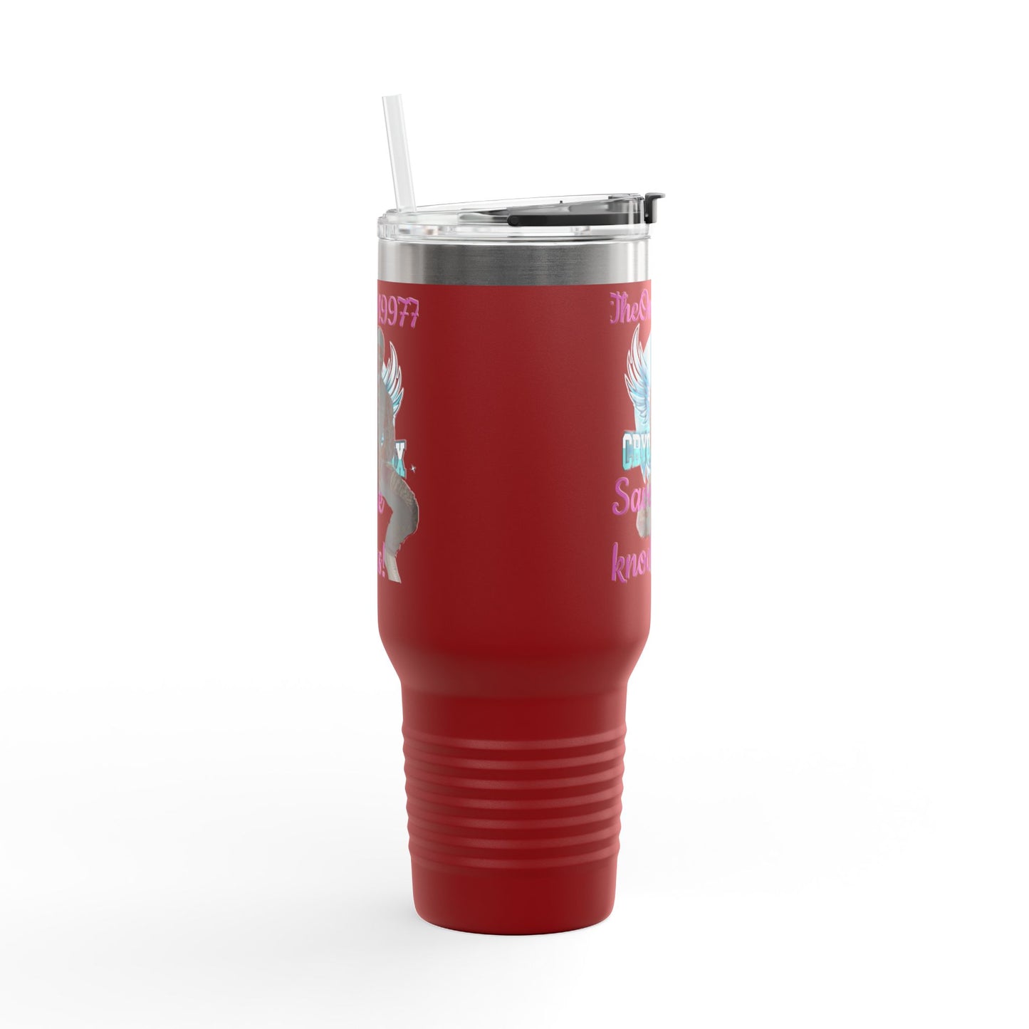 40oz Insulated Travel Mug - Save the Knockers Design - Perfect for Fitness Enthusiasts