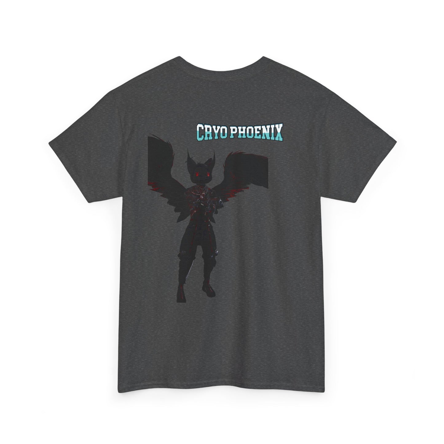 Unisex Heavy Cotton Tee - "Hold on Mercury" & "Cryo Phoenix" Graphic Tee for Fantasy Lovers