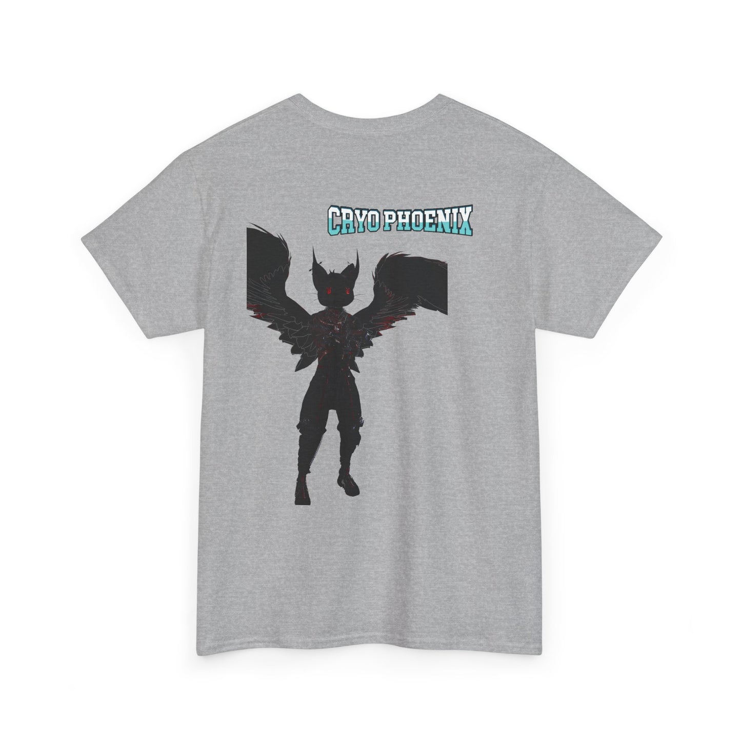 Unisex Heavy Cotton Tee - "Hold on Mercury" & "Cryo Phoenix" Graphic Tee for Fantasy Lovers