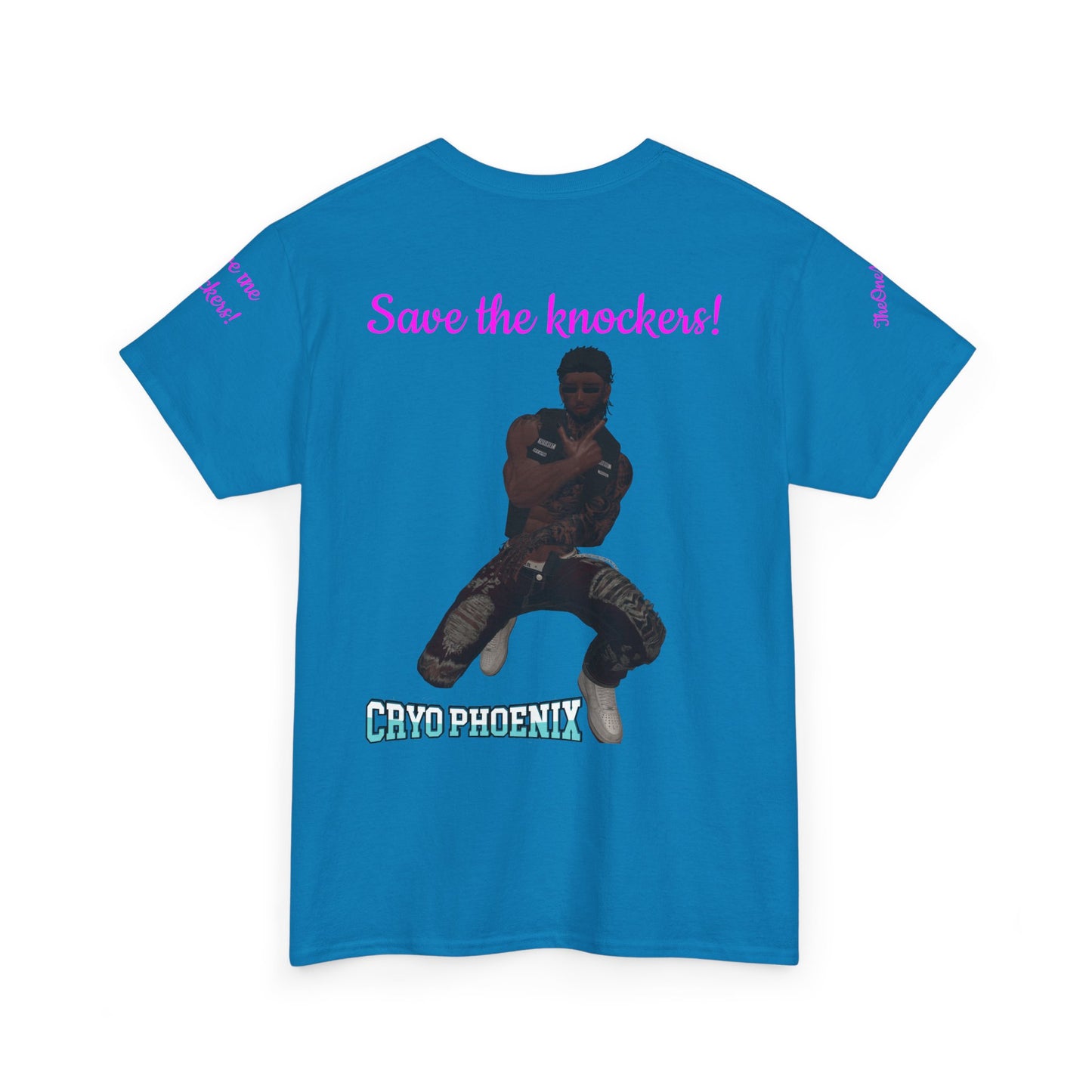 Retro Graphic Unisex Heavy Cotton Tee - Save the Knockers!