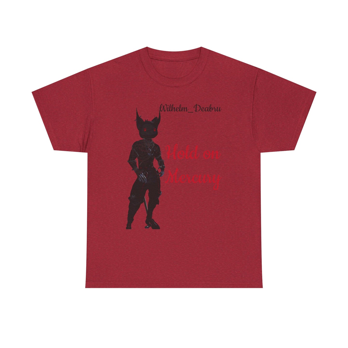 Unisex Heavy Cotton Tee - "Hold on Mercury" & "Cryo Phoenix" Graphic Tee for Fantasy Lovers