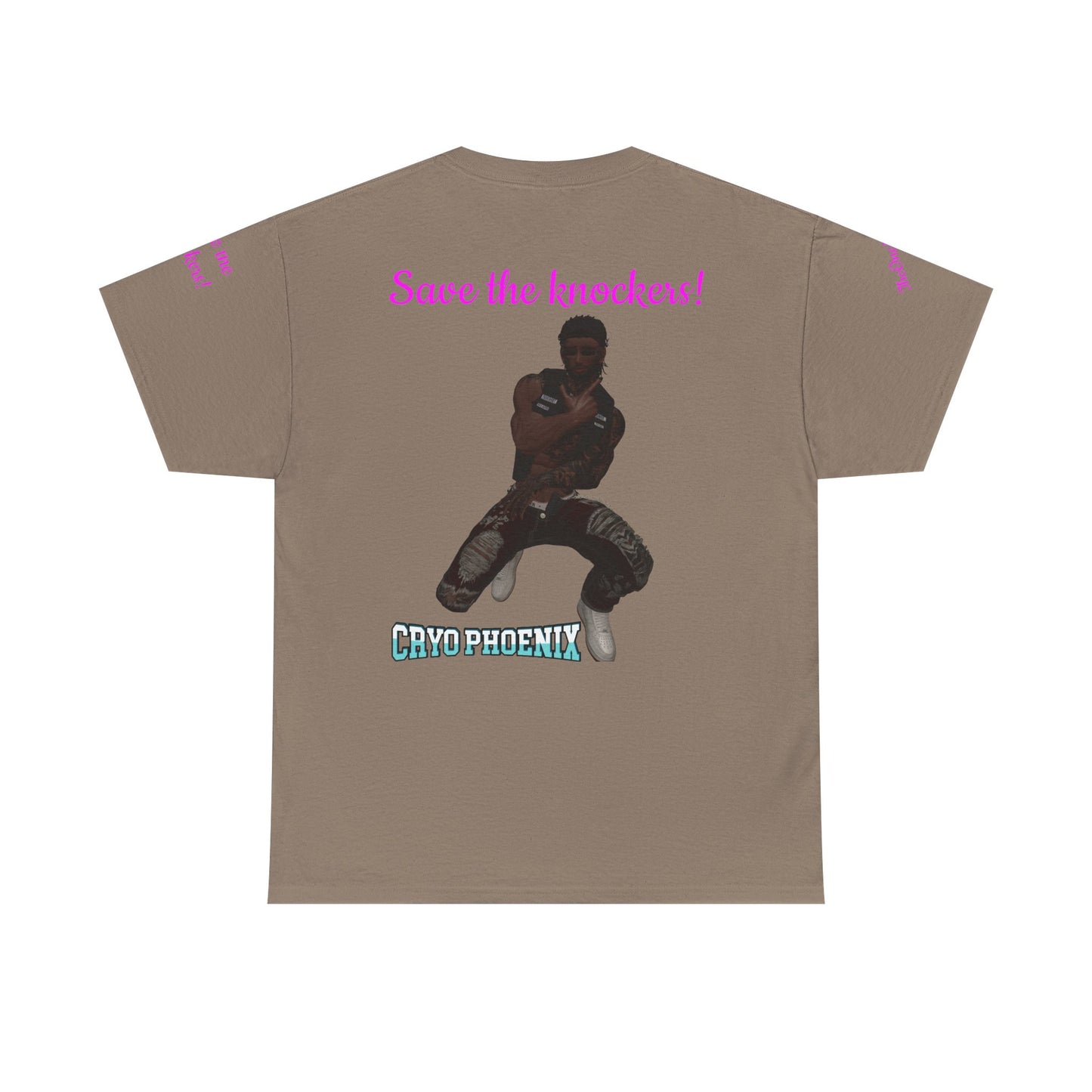 Retro Graphic Unisex Heavy Cotton Tee - Save the Knockers!