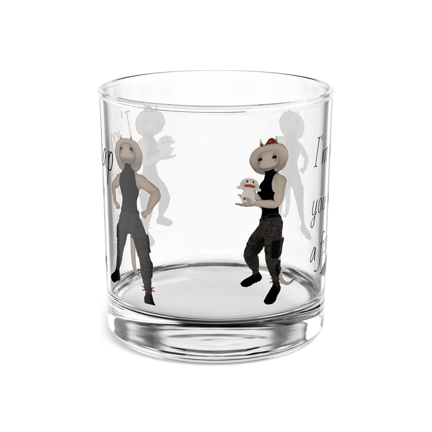 Vib 10oz Rocks Glass - Humorous Quotes & Whimsical Characters