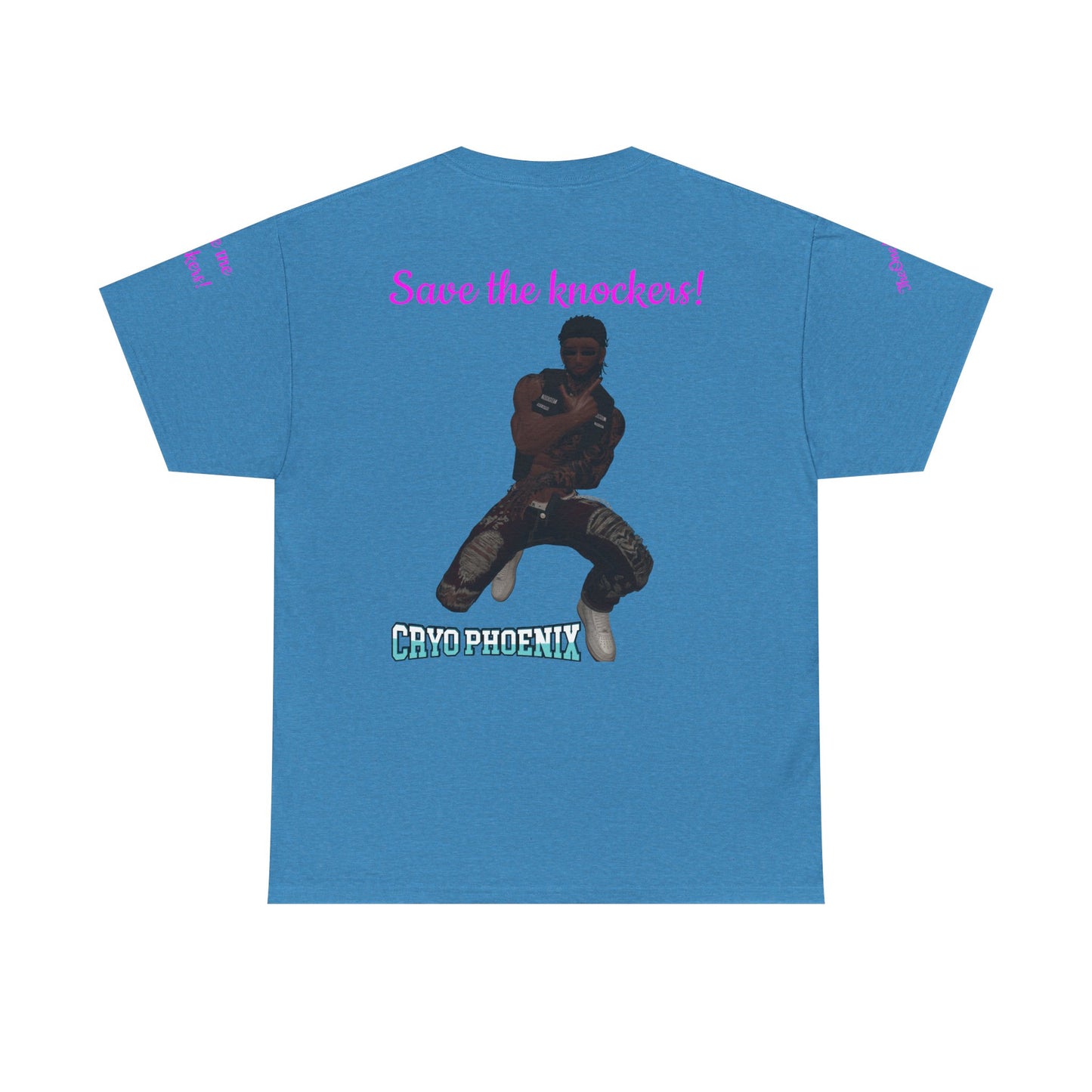 Retro Graphic Unisex Heavy Cotton Tee - Save the Knockers!