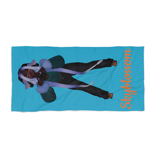Skyblossom Beach Towel - Colorful Summer Vibes for Pool & Beach Lovers