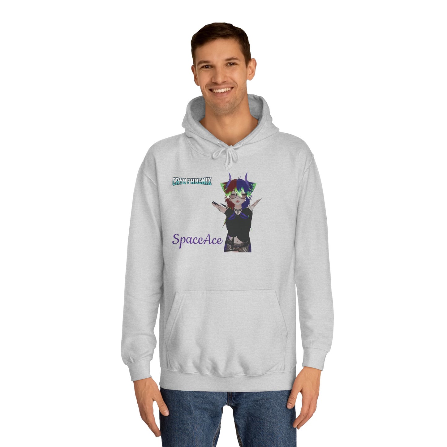 Unisex College Hoodie | SpaceAce & It's Taco Time Design