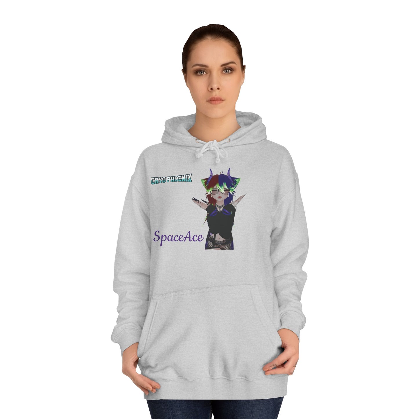 Unisex College Hoodie | SpaceAce & It's Taco Time Design