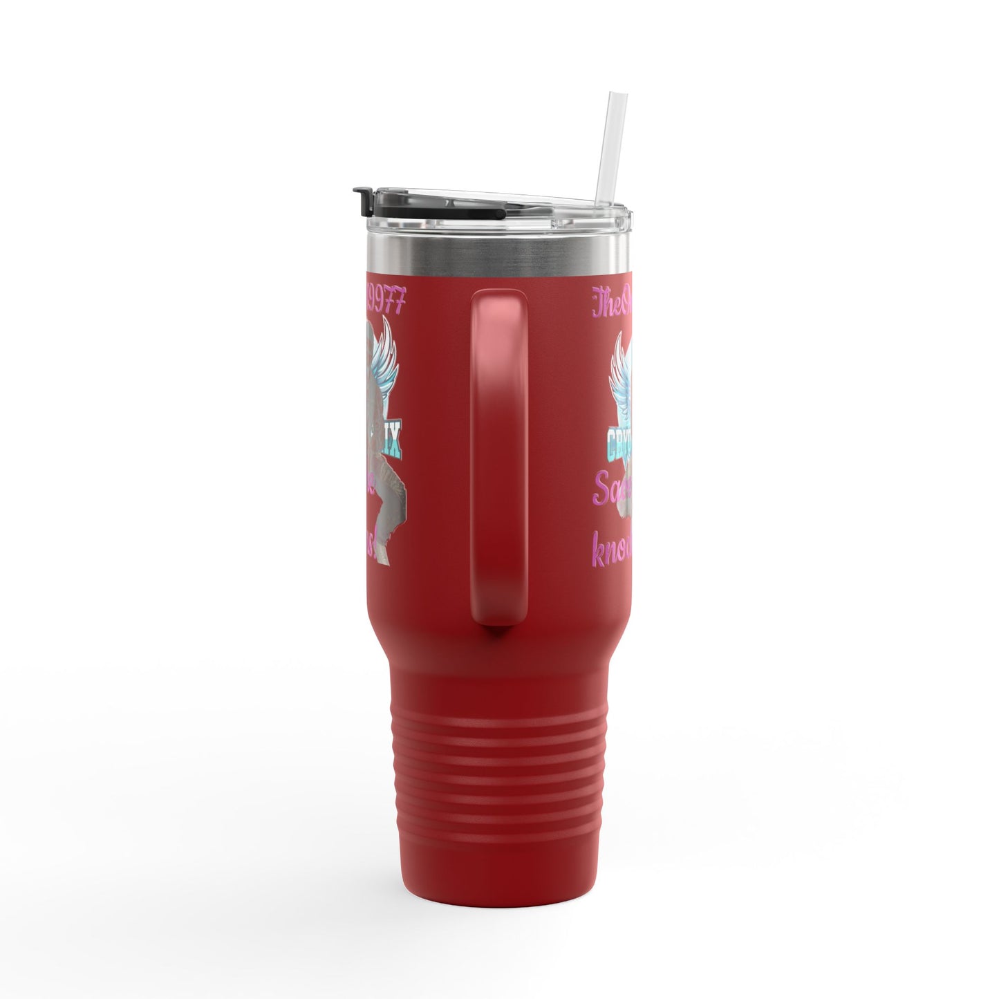 40oz Insulated Travel Mug - Save the Knockers Design - Perfect for Fitness Enthusiasts