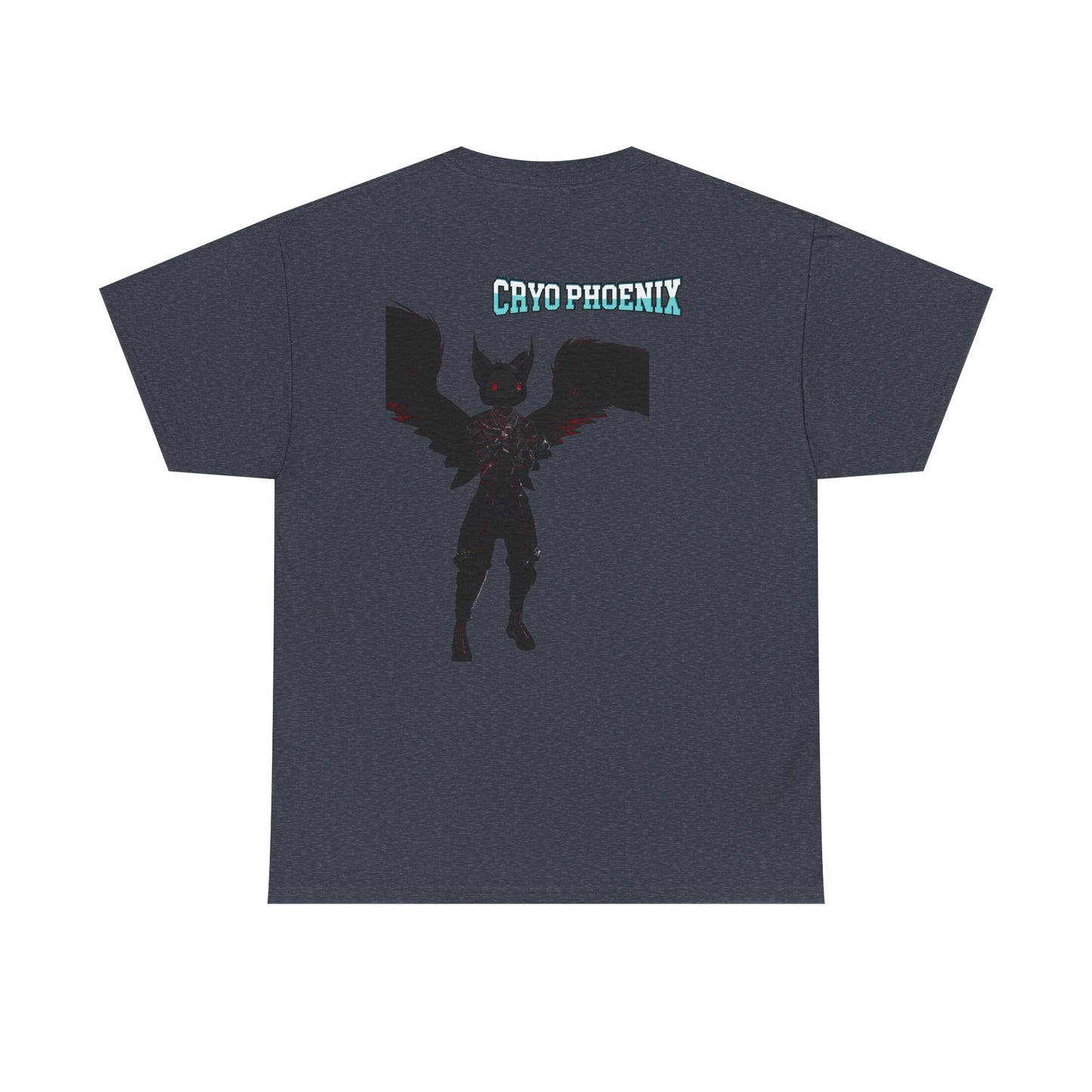 Unisex Heavy Cotton Tee - "Hold on Mercury" & "Cryo Phoenix" Graphic Tee for Fantasy Lovers