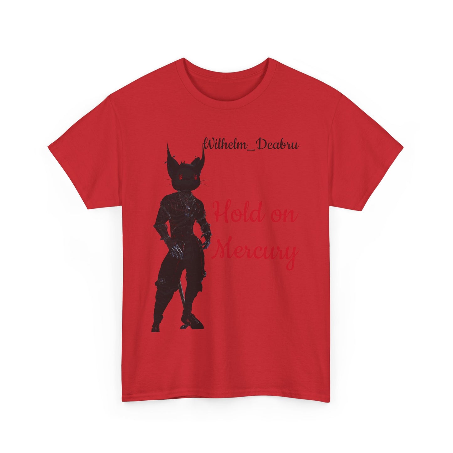 Unisex Heavy Cotton Tee - "Hold on Mercury" & "Cryo Phoenix" Graphic Tee for Fantasy Lovers