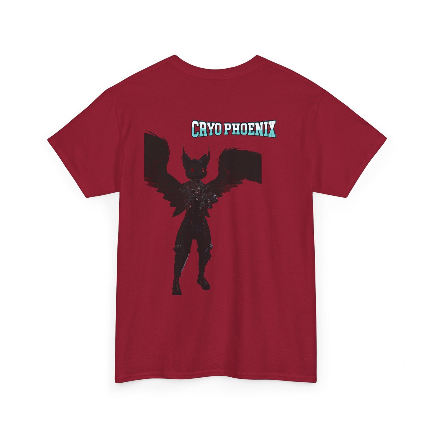 Unisex Heavy Cotton Tee - "Hold on Mercury" & "Cryo Phoenix" Graphic Tee for Fantasy Lovers