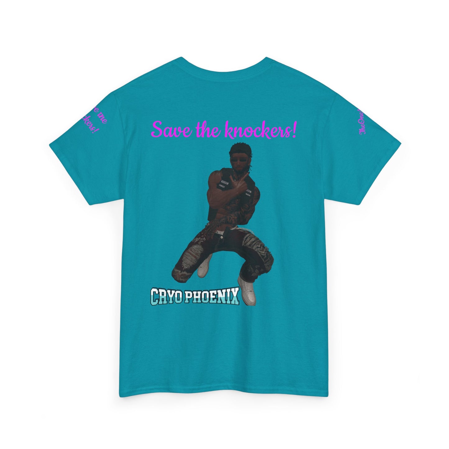 Retro Graphic Unisex Heavy Cotton Tee - Save the Knockers!