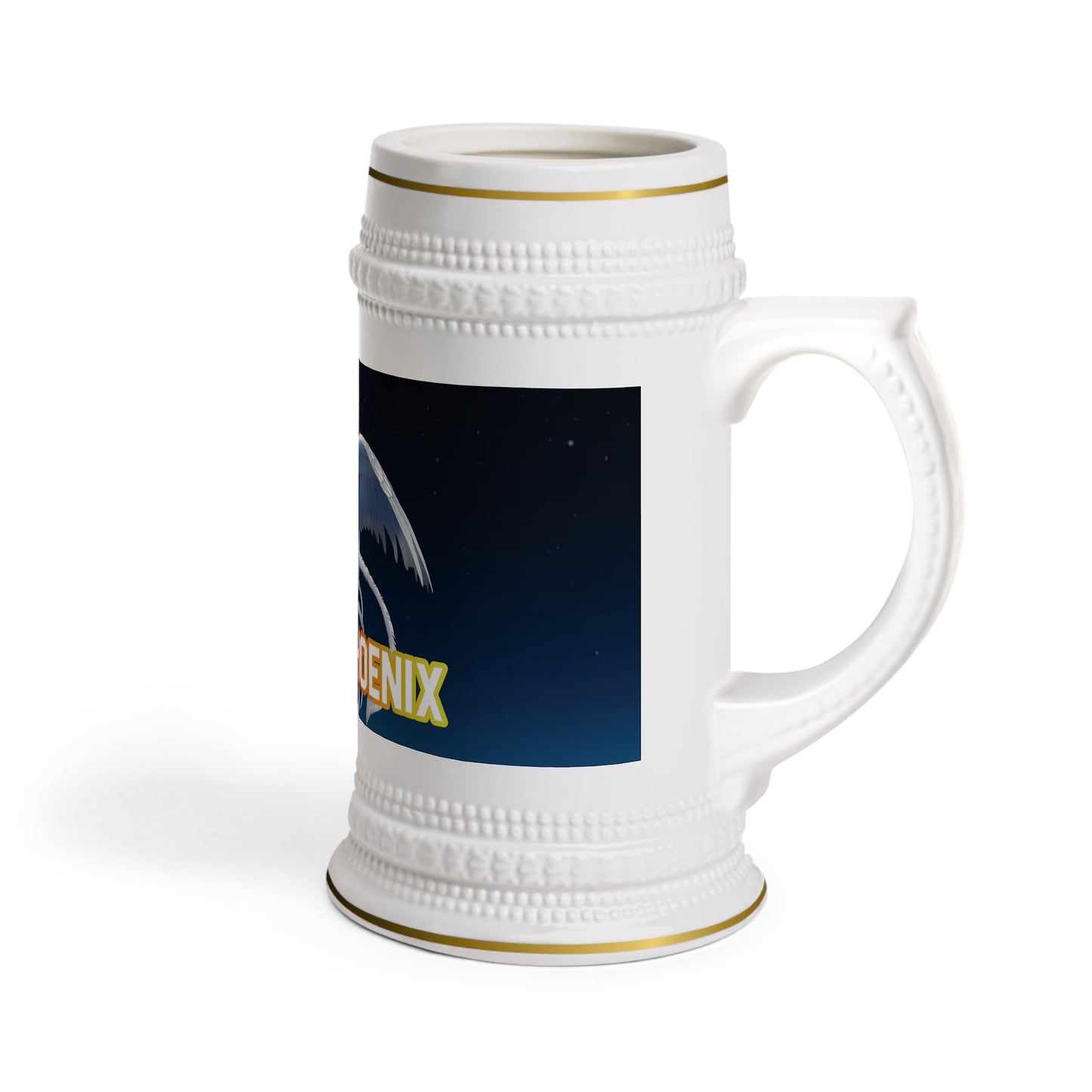 Club Cryo Phoenix Beer Stein Mug - Unique Fantasy Design for Party Lovers