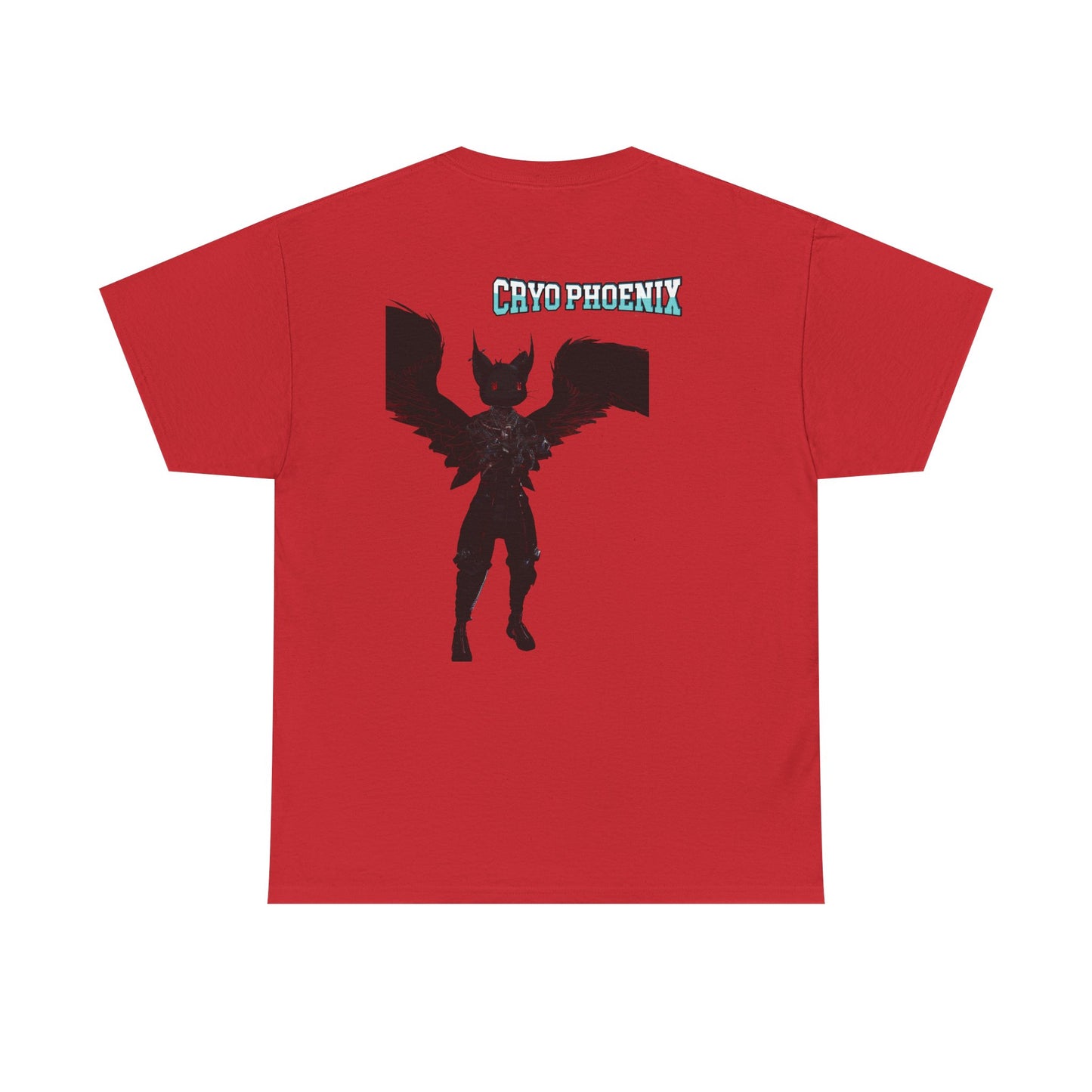 Unisex Heavy Cotton Tee - "Hold on Mercury" & "Cryo Phoenix" Graphic Tee for Fantasy Lovers