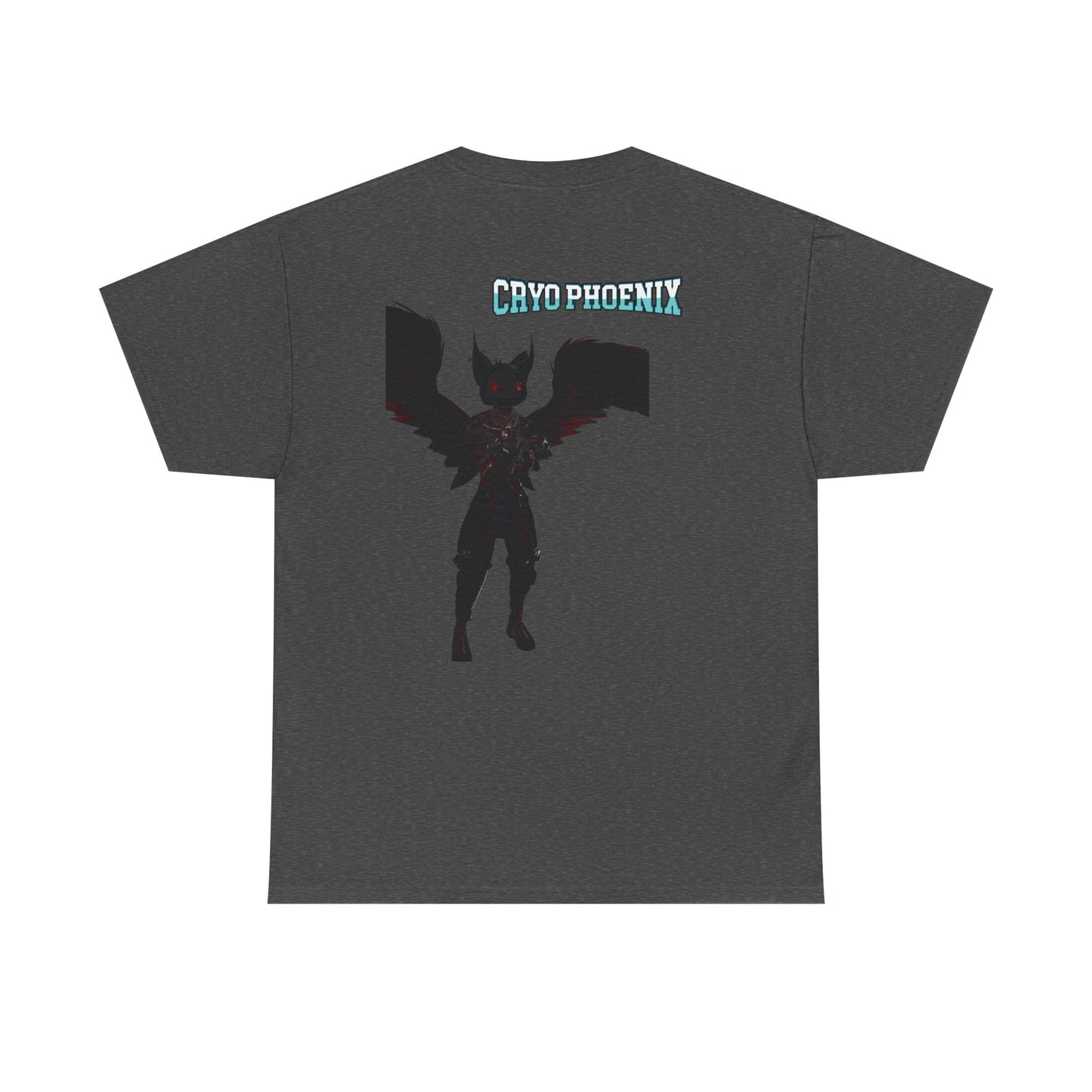 Unisex Heavy Cotton Tee - "Hold on Mercury" & "Cryo Phoenix" Graphic Tee for Fantasy Lovers