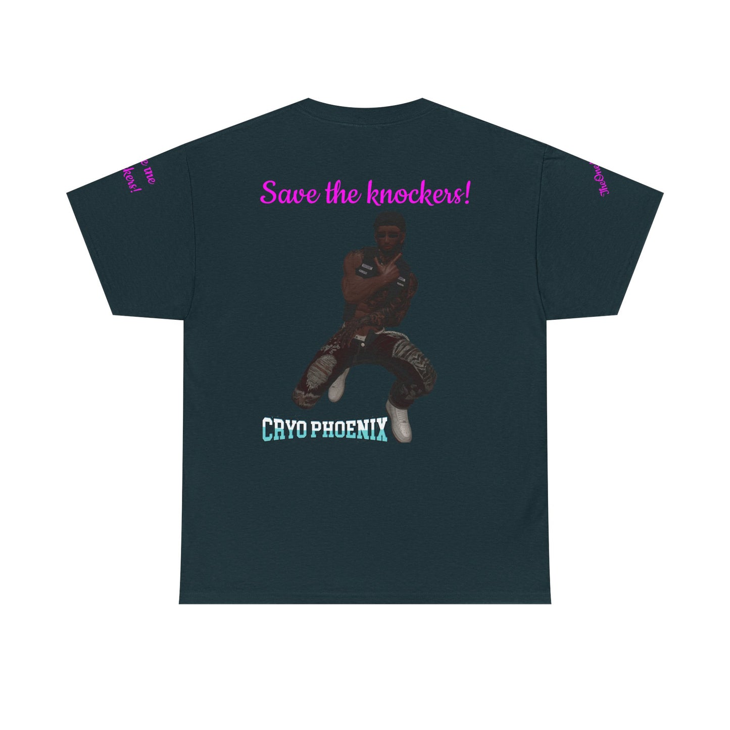 Retro Graphic Unisex Heavy Cotton Tee - Save the Knockers!