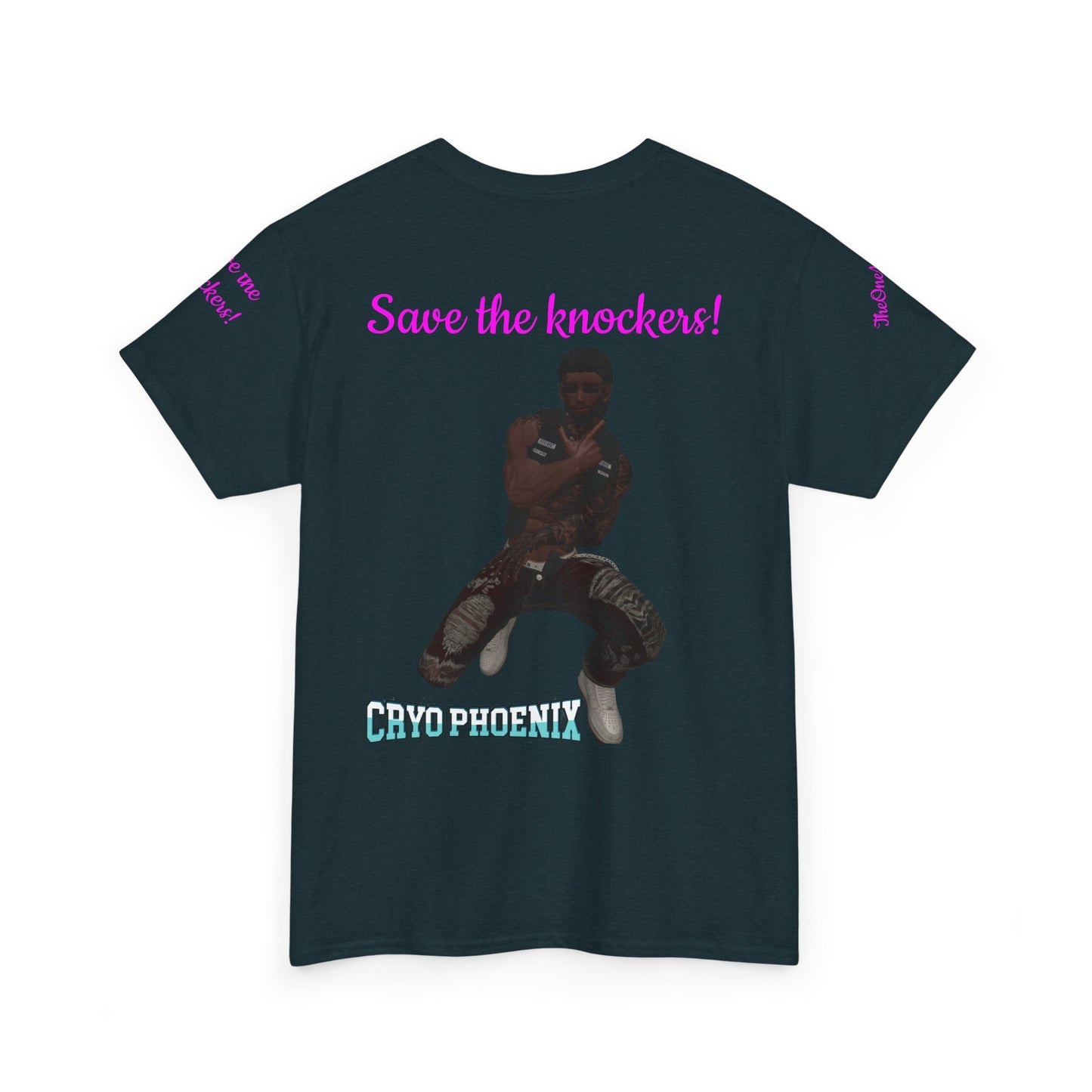 Retro Graphic Unisex Heavy Cotton Tee - Save the Knockers!