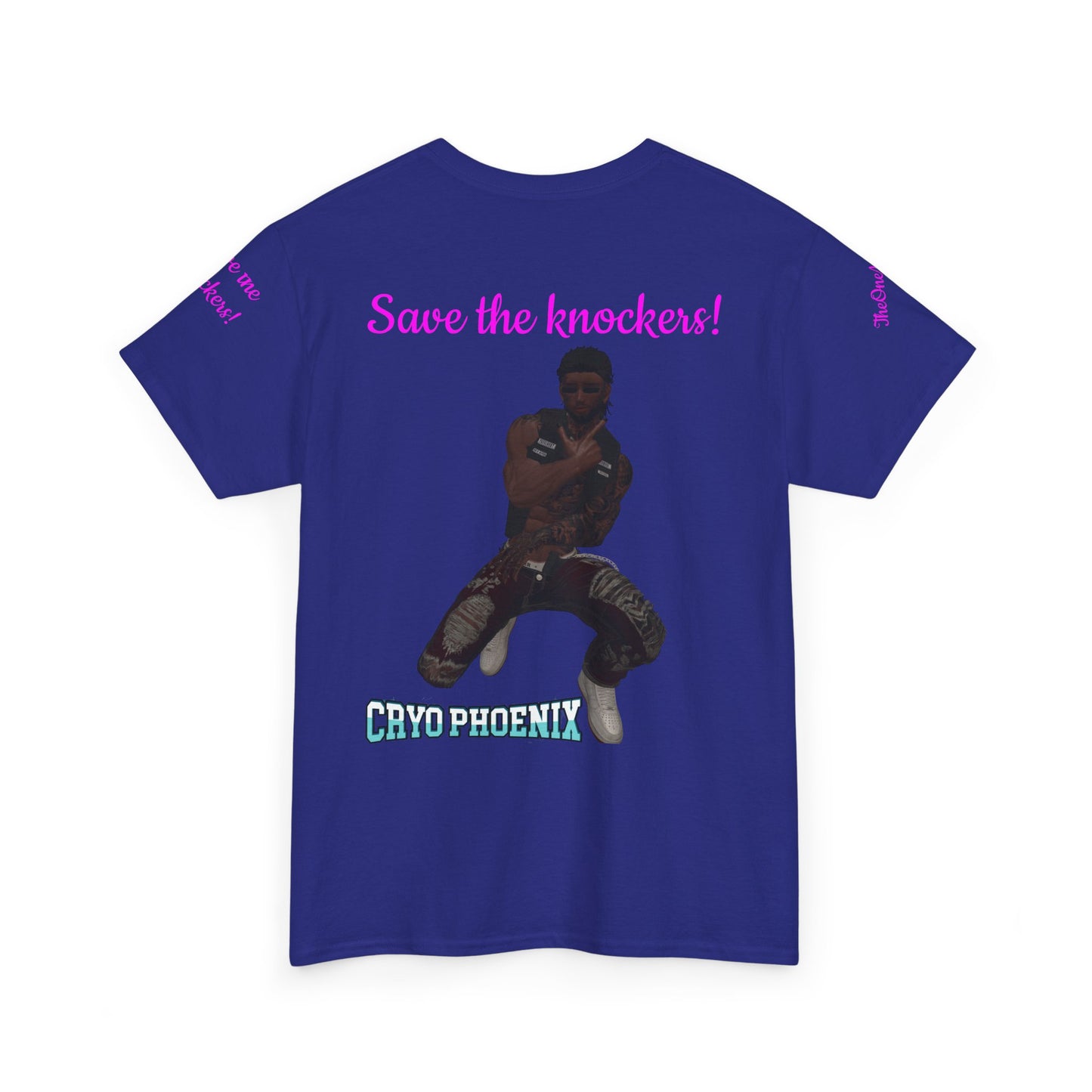 Retro Graphic Unisex Heavy Cotton Tee - Save the Knockers!