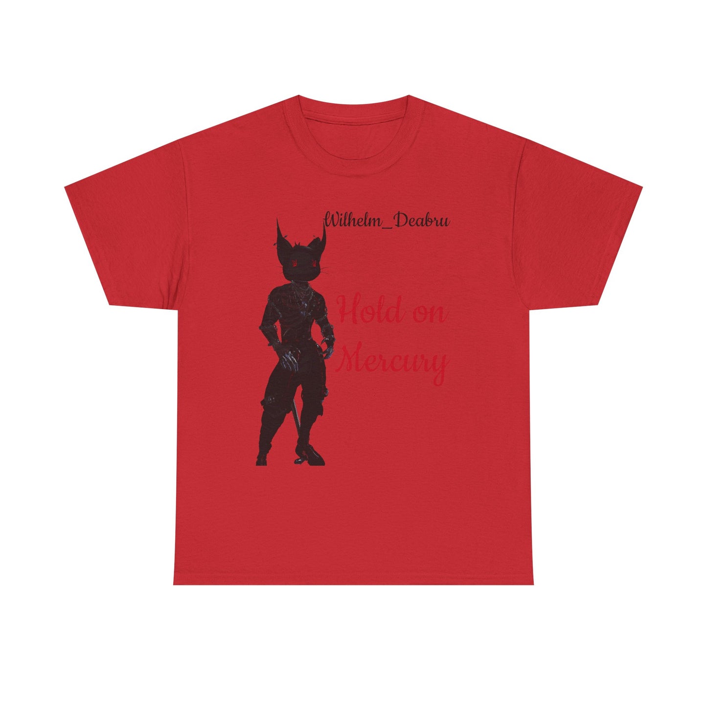 Unisex Heavy Cotton Tee - "Hold on Mercury" & "Cryo Phoenix" Graphic Tee for Fantasy Lovers