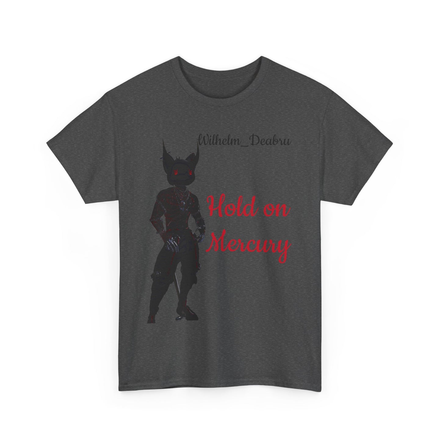 Unisex Heavy Cotton Tee - "Hold on Mercury" & "Cryo Phoenix" Graphic Tee for Fantasy Lovers
