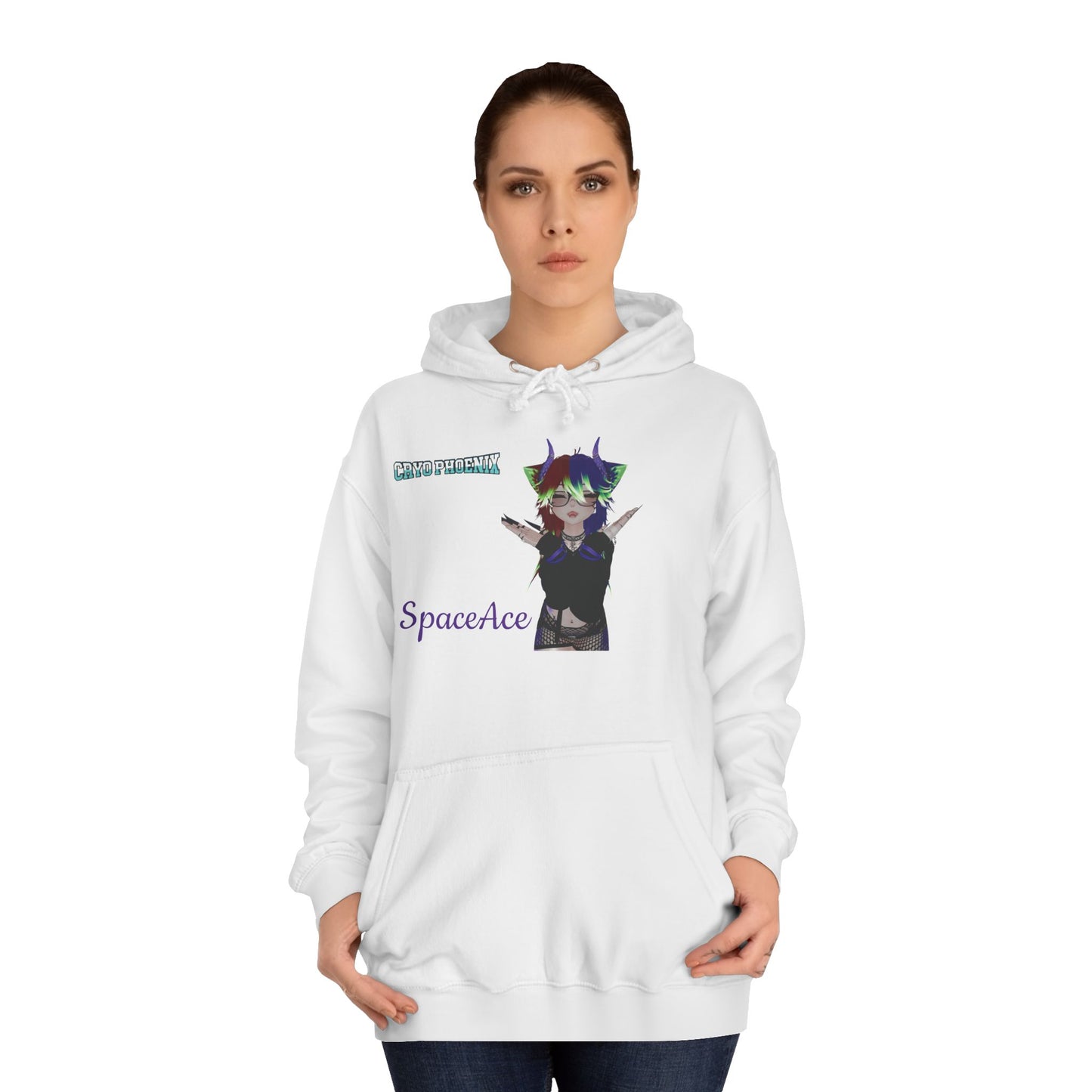Unisex College Hoodie | SpaceAce & It's Taco Time Design