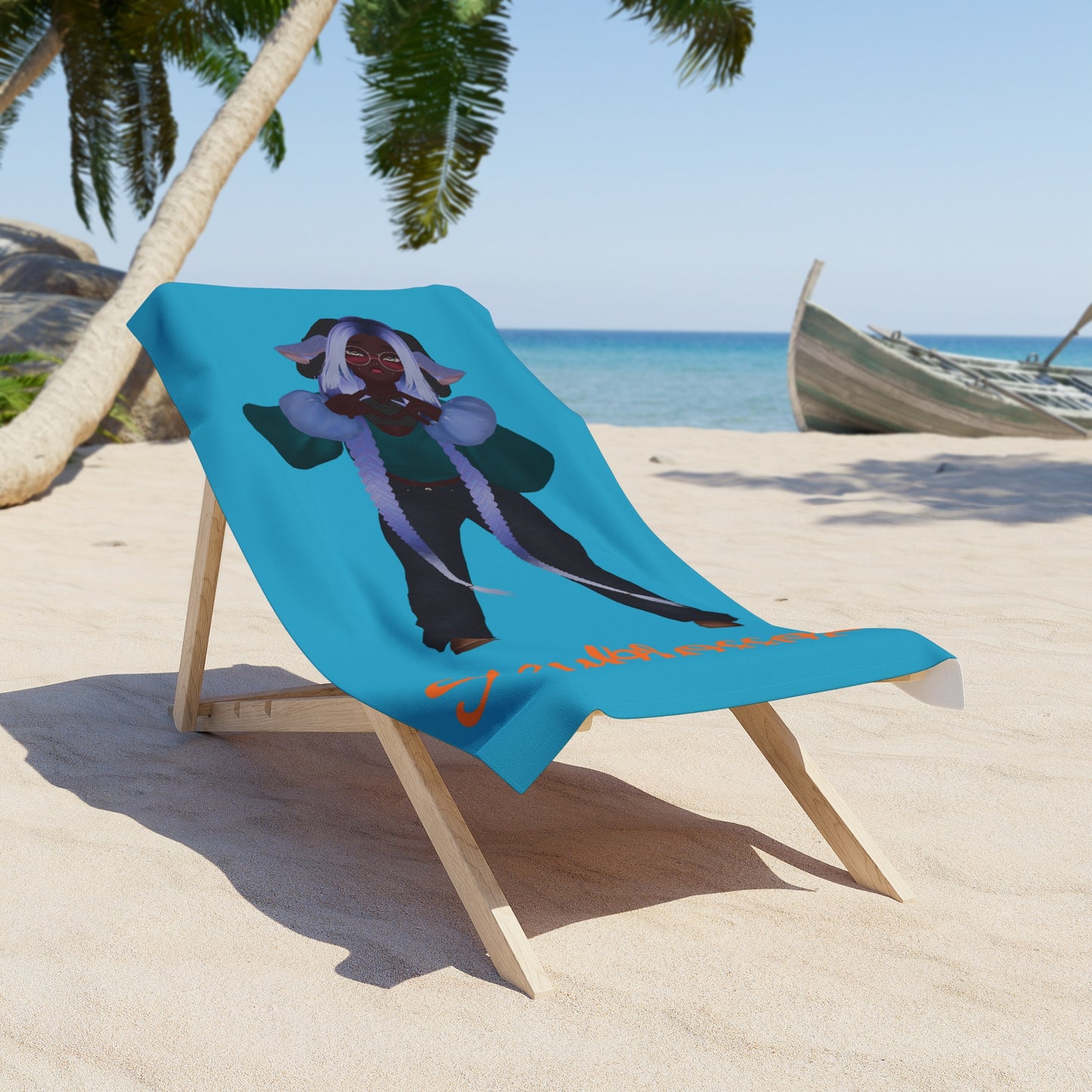 Skyblossom Beach Towel - Colorful Summer Vibes for Pool & Beach Lovers