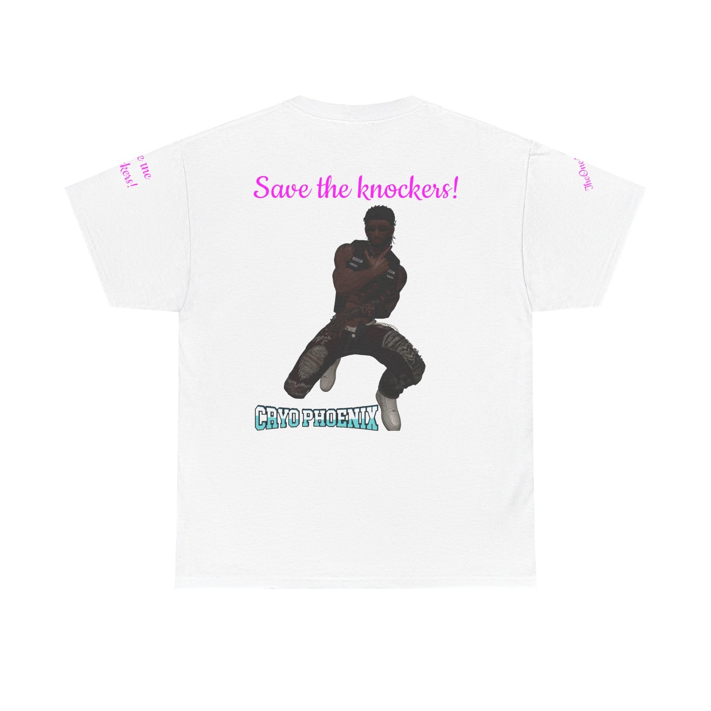 Retro Graphic Unisex Heavy Cotton Tee - Save the Knockers!
