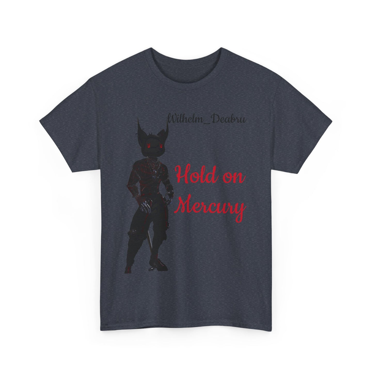 Unisex Heavy Cotton Tee - "Hold on Mercury" & "Cryo Phoenix" Graphic Tee for Fantasy Lovers