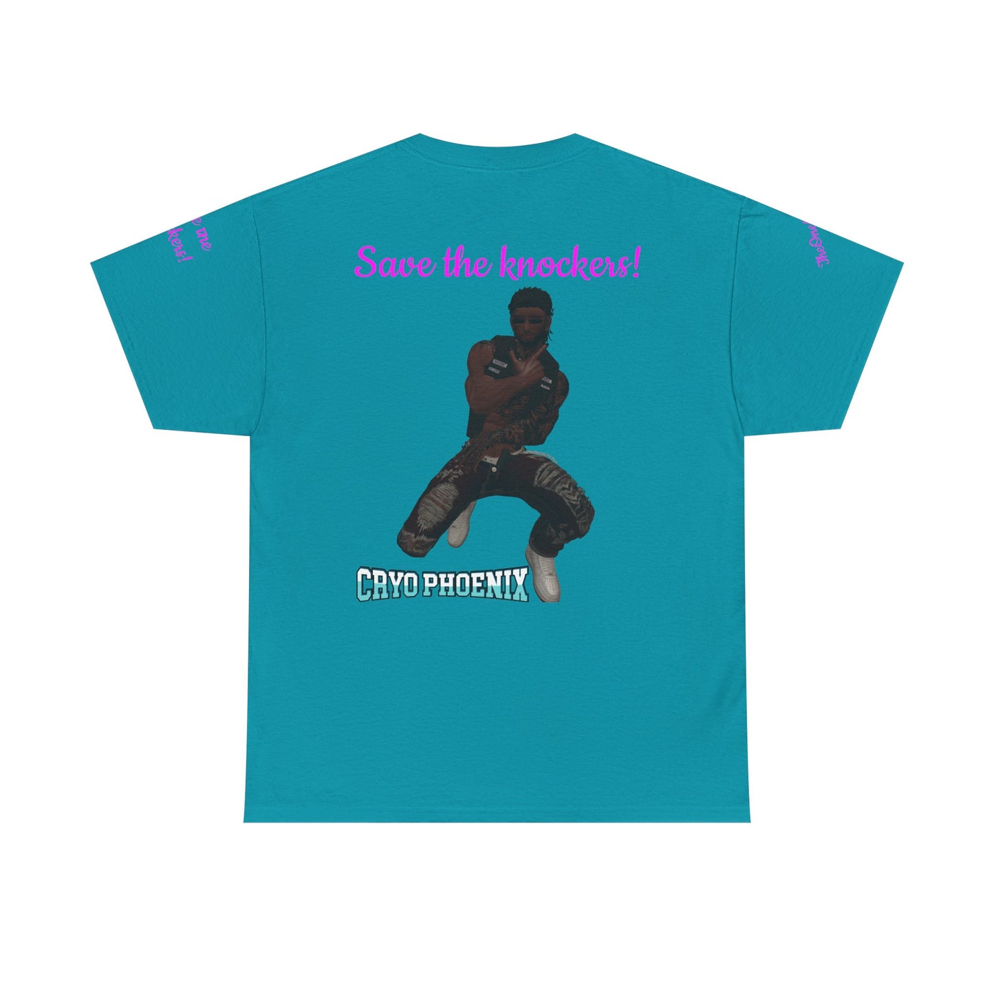 Retro Graphic Unisex Heavy Cotton Tee - Save the Knockers!