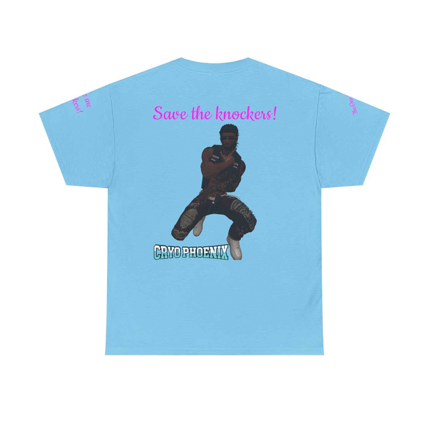 Retro Graphic Unisex Heavy Cotton Tee - Save the Knockers!