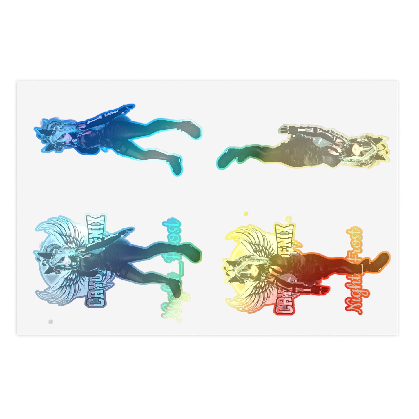 Night Frost Fantasy Sticker Sheets - Gothic Aesthetic Designs for Creative Souls